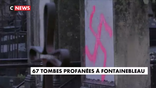 Fontainebleau : 67 tombes profanées avec des inscriptions nazies