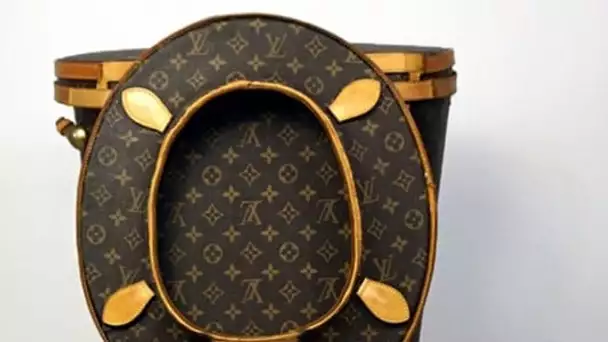 Un défi artistique : des toilettes Louis Vuitton en or à 100.000 dollars !