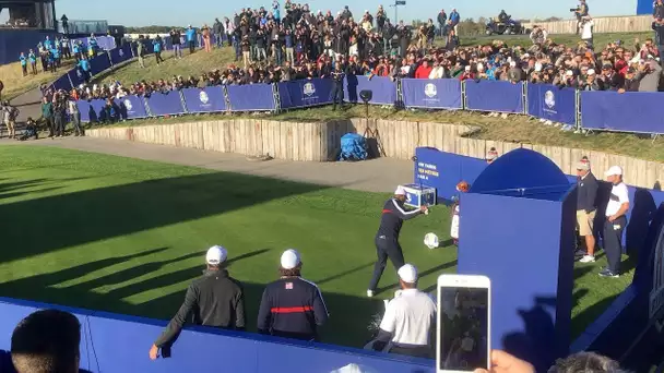 Ryder Cup : Tiger Woods fait sensation à l&#039;entraînement