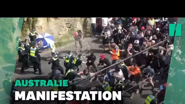 En Australie, une manifestation contre le confinement dégénère