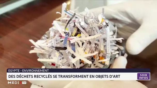 Egypte : Des déchets recyclés se transforment en objets d´art