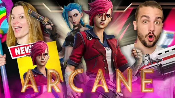 ON ACHETE LE NOUVEAU SKIN FORTNITE LEAGUE OF LEGENDS ARCANE : VI ! FORTNITE DUO FR