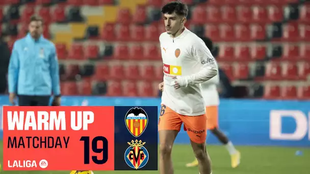 Calentamiento Valencia CF vs Villarreal CF