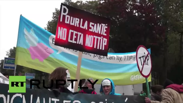 «Le TTIP c’est la mort»: plus de 100 arrestations à Bruxelles lors d’une marche contre le traité
