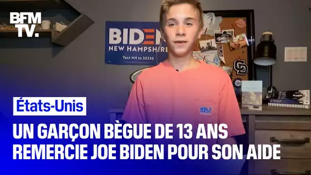 Le discours émouvant d'un garçon de 13 ans pour remercier Joe Biden de son aide face au bégaiement