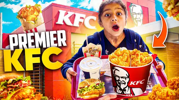 ELLE MANGE POUR LA PREMIÈRE FOIS DE SA VIE AU KFC !😜🤩  ( mieux que MCDO)