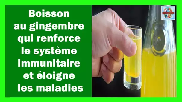 Boisson au gingembre qui renforce le système immunitaire et éloigne les maladies