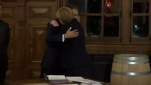 «Merci de m’avoir tant appris» : Emmanuel Macron fait ses adieux à Angela Merkel