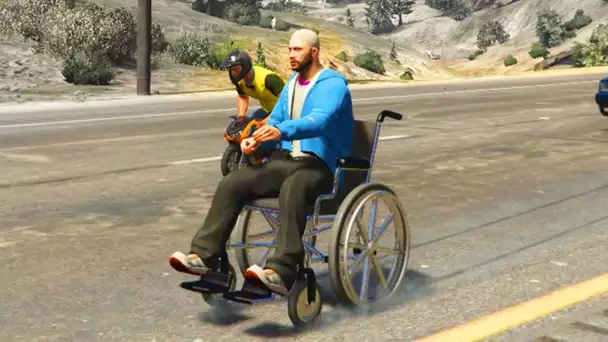 TROLL POLICE EN FAUTEUIL ROULANT sur GTA 5 ONLINE