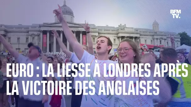 Les images de liesse à Londres après la victoire des Anglaises à l'Euro