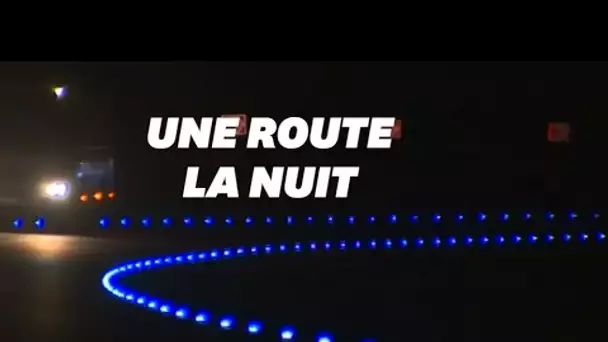 Que se passe-t-il sur cette route russe la nuit?