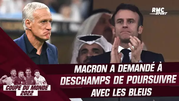France 3-3 (2tab4) Argentine : "J'ai demandé à Deschamps de poursuivre" confie Macron