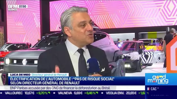 Électrification de l'automobile: "pas de risque social" selon le Directeur Général de Renault