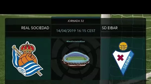 Calentamiento Real Sociedad vs SD Eibar