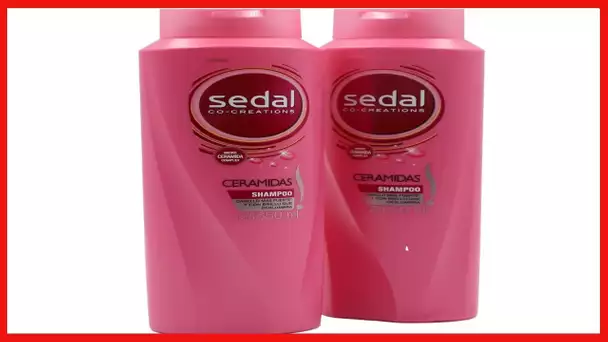 Sedal CoCreations Ceramides Hair Shampoo and Moisturizing, 2 Pack of 11.80 Oz Bottles