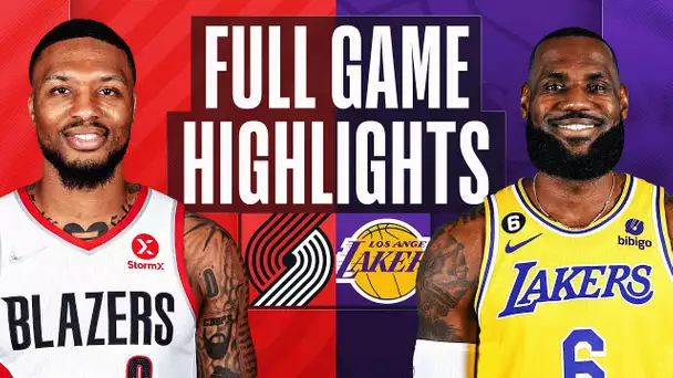 TRAIL BLAZERS at LAKERS | NBA FULL GAME HIGHLIGHTS | October 23, 2022