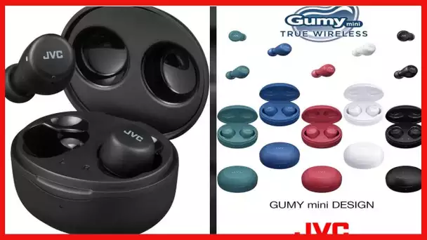 JVC Gumy Mini True Wireless Earbuds Headphones, Bluetooth 5.1, Water Resistance(IPX4), Long Battery