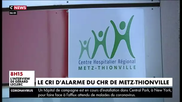 Coronavirus : le cri d'alarme du CHR de Metz-Thionville