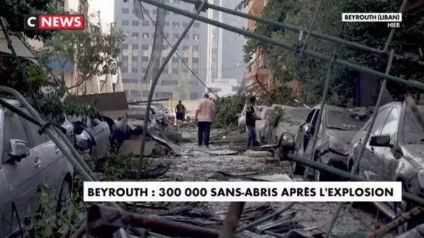 Beyrouth : 300.000 sans-abris après l'explosion