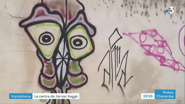 Vandalisme : le centre de Jarnac taggé