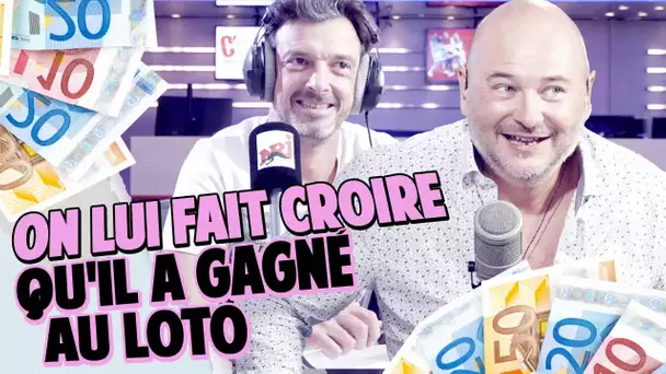 ON LUI FAIT CROIRE QU'IL A GAGNÉ AU LOTO