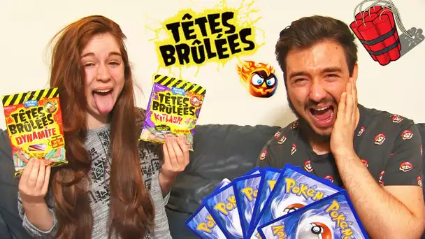 CHALLENGE TÊTE BRÛLÉES DYNAMITE en COUPLE !! David Lafarge Pokémon en PLS !!