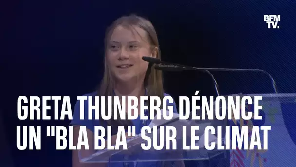 Greta Thunberg dénonce le "bla bla" de "nos soi-disant dirigeants" sur le climat à Milan