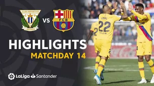 Highlights CD Leganes vs FC Barcelona (1-2)