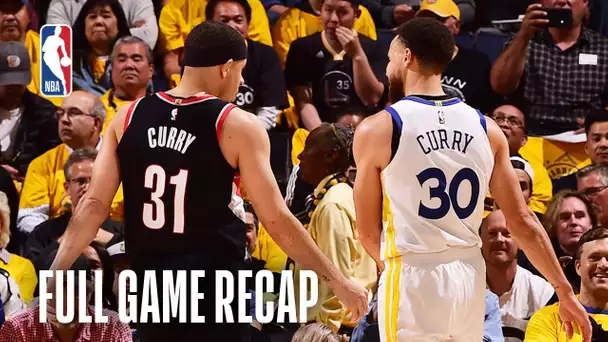 TRAIL BLAZERS vs WARRIORS | Steph Gets Hot From Deep | Game 1