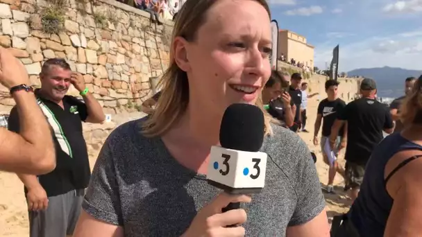 L’arrivée du championnat de France d’endurance jet ski en direct. Ajaccio plage Saint François .