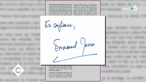 Macron : sa lettre aux français - C à Vous - 14/01/2018