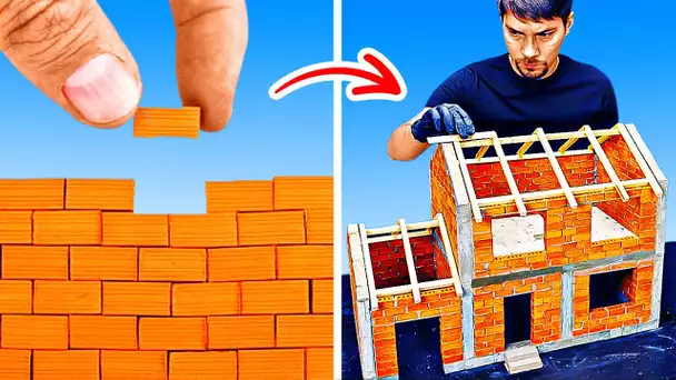 Fabriquer une mini-maison en ciment à partir de petites briques