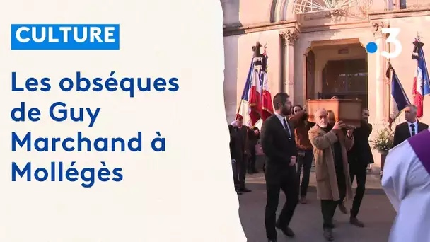 Les obsèques de Guy Marchand à  Mollégès dans les Bouches-du-Rhône