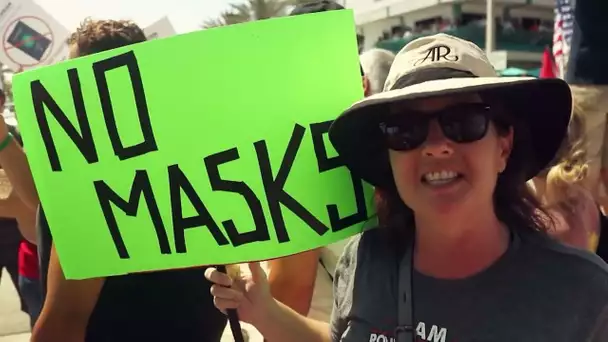 Les anti-vacc de Miami en colère contre Biden