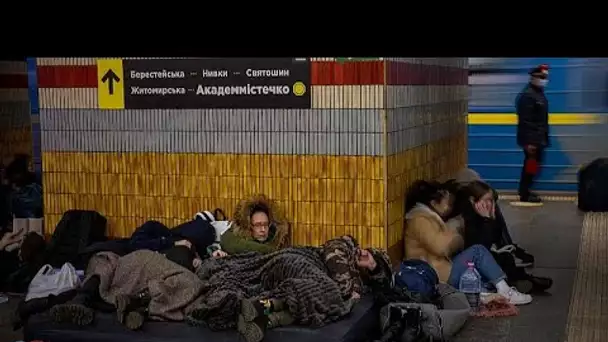 Le métro de Kiev, dernier refuge pour des milliers d'habitants