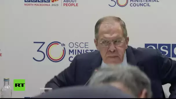 EN DIRECT : Lavrov donne une conférence de presse en marge de la réunion ministérielle de l'OSCE