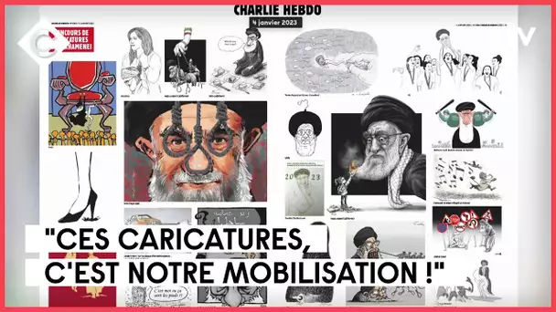Charlie Hebdo aux côtés du peuple iranien - Riss - C à Vous - 03/01/2023
