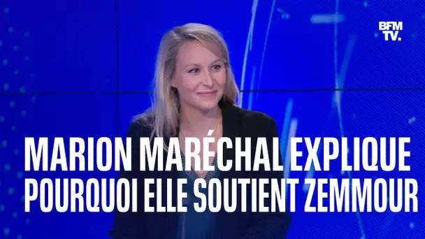 La première interview de Marion Maréchal après son ralliement à Éric Zemmour