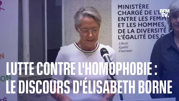 Lutte contre l'homophobie: l'intégralité du discours d'Élisabeth Borne en déplacement à Orléans