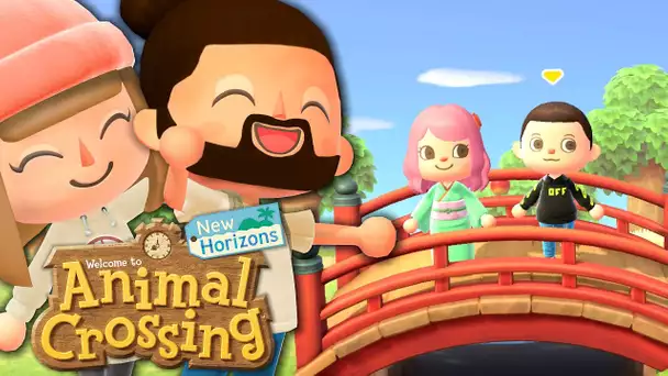 NOTRE NOUVEAU PONT EST MAGNIFIQUE ! | ANIMAL CROSSING NEW HORIZONS EPISODE 12 CO-OP