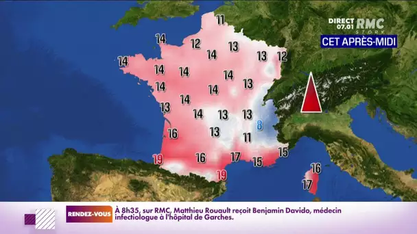 Météo : les températures au dessus des normales de saison