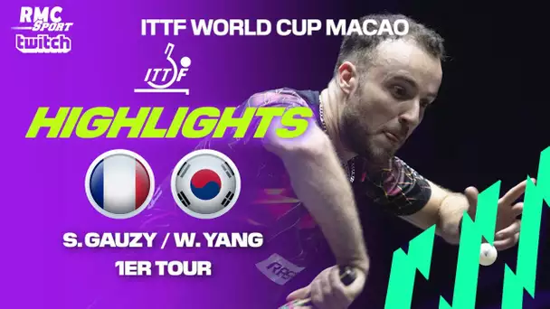 Résumé : Simon GAUYZY vs Woojin JANG (ITTF World Cup Macao)