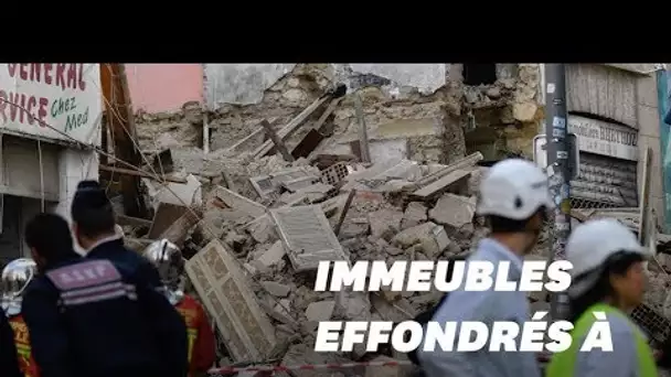 Les images des immeubles effondrés à Marseille, rue d'Aubagne