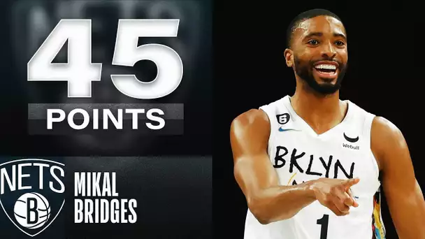 Mikal Bridges drops a CAREER HIGH 45 Points in Nets W! 👀🔥| February 15, 2023