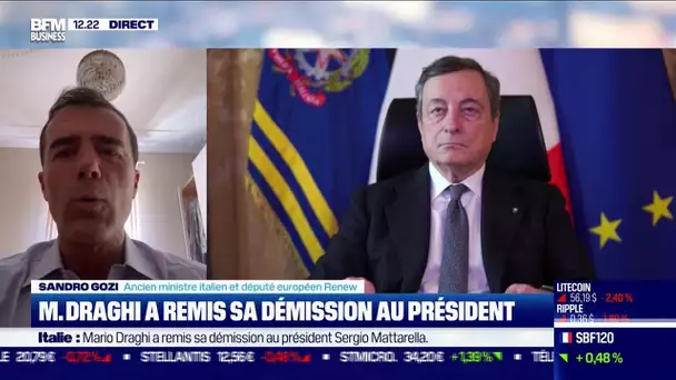 Sandro Gozi (Ancien ministre italien) : Mario Draghi a remis sa démission au président