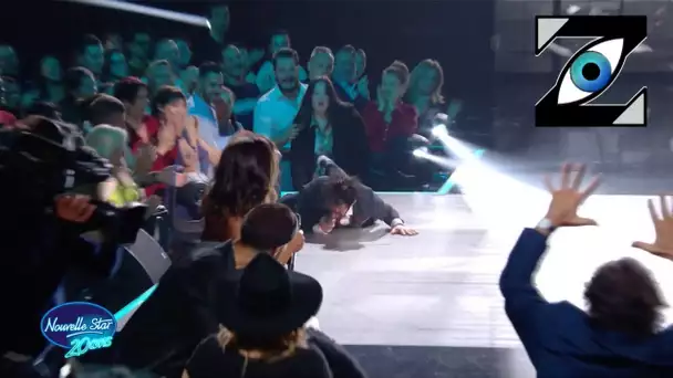 [Zap Télé_2] Steeve Estatof chute pendant sa prestation lors des 20 ans de Nouvelle Star (23/02/23)