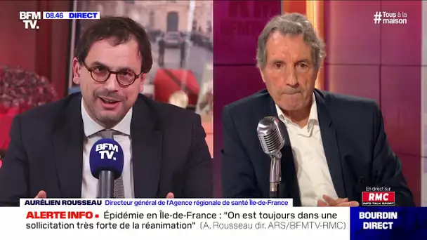 Aurélien Rousseau face à Jean-Jacques Bourdin en direct