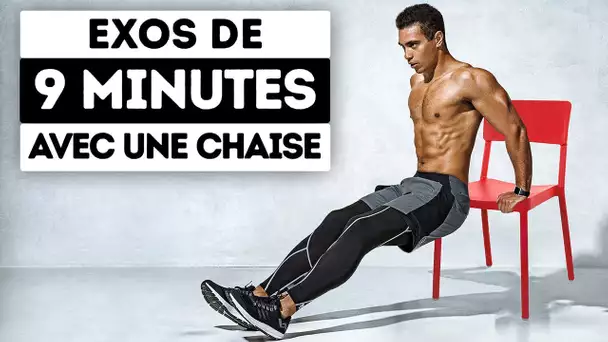 Exercices Maison De 9 Minutes Avec Une Chaise Plutôt Que La Salle De Sport