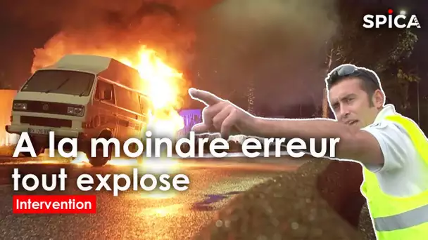 Camping car en feu : à la moindre erreur, ça peut exploser !