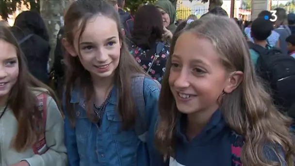 Rentrée des classes à l'école Paul Lapie de Talence